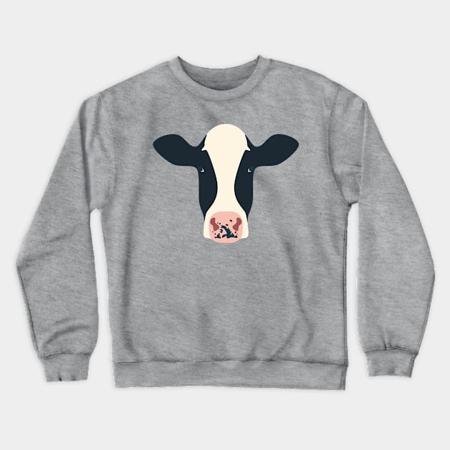 Dairy Cows (Amber) Crewneck Sweatshirt by Cascade Patterns